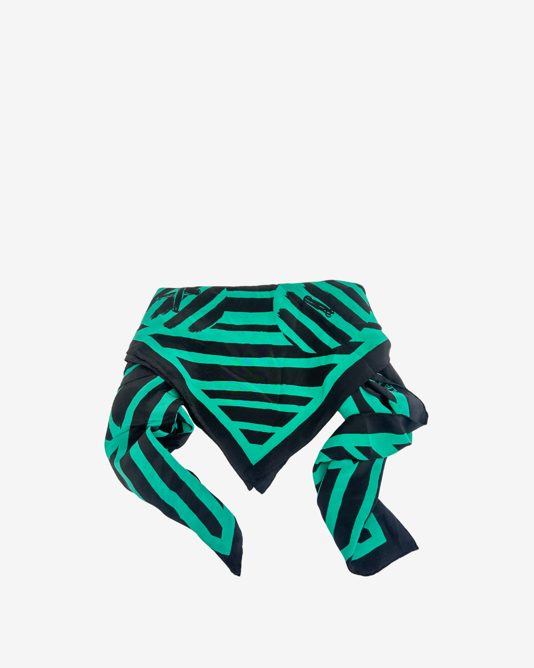 Pierre Balmain – Pañuelo seda estampado geométrico