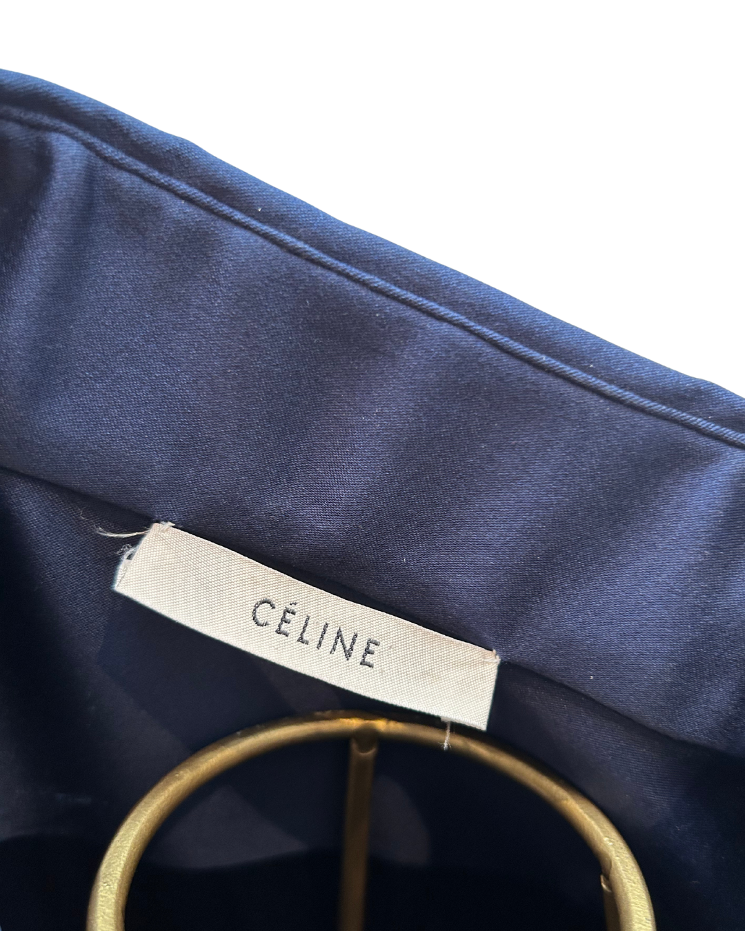 Céline – Vestido bicolor sin mangas de seda y gasa