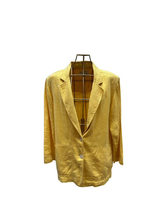 Christian Dior – Blazer amarillo de lino vintage