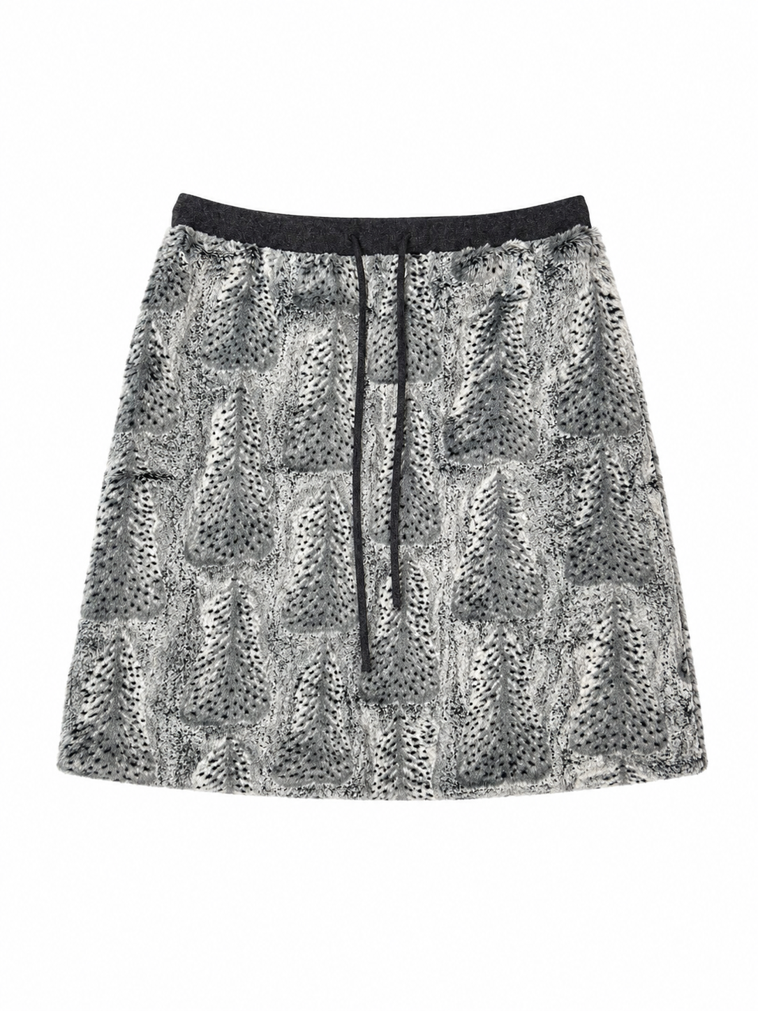 Etro Milano – Falda texturizada en tonos gris y negro