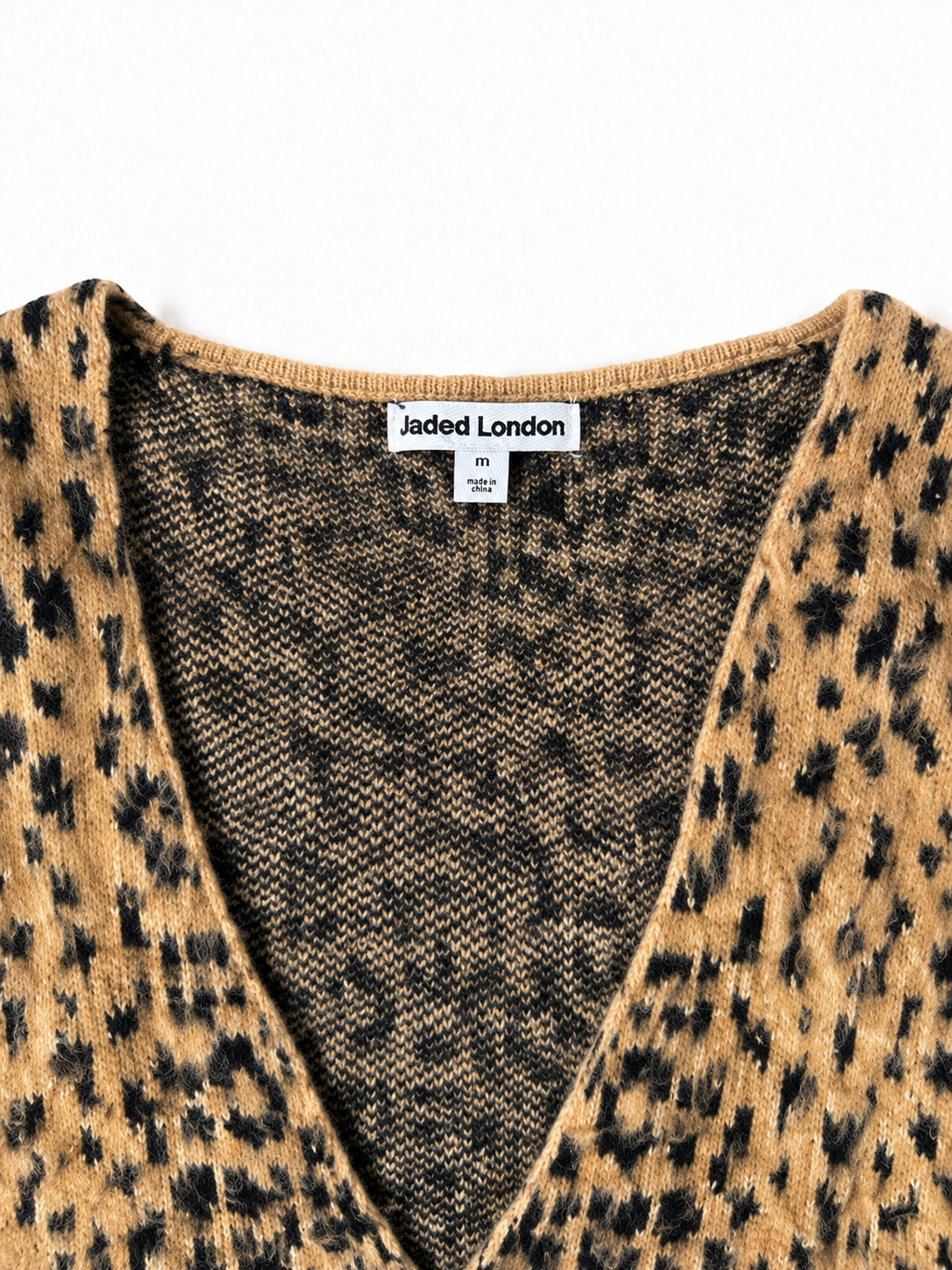 Jaded London – Cardigan animal print de punto